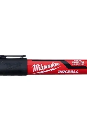 Limited Time Milwaukee INKZALL Large Black Chisel Tip Marker 48-22-3255