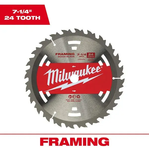 Affordable Milwaukee 7-1/4" 24T Construction Framing Contractor Pack (25PK) 48-40-1711