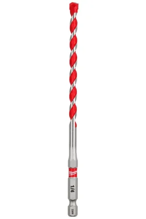 Authentic Milwaukee 1/4" x 4" x 6" SHOCKWAVE Impact Duty Carbide Hammer Drill Bit 48-20-9011