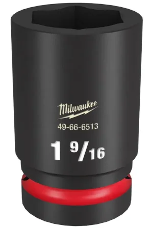 Authentic Milwaukee Shockwave Impact Duty 1" Drive 1-9/16" Deep 6 Point Socket 49-66-6513