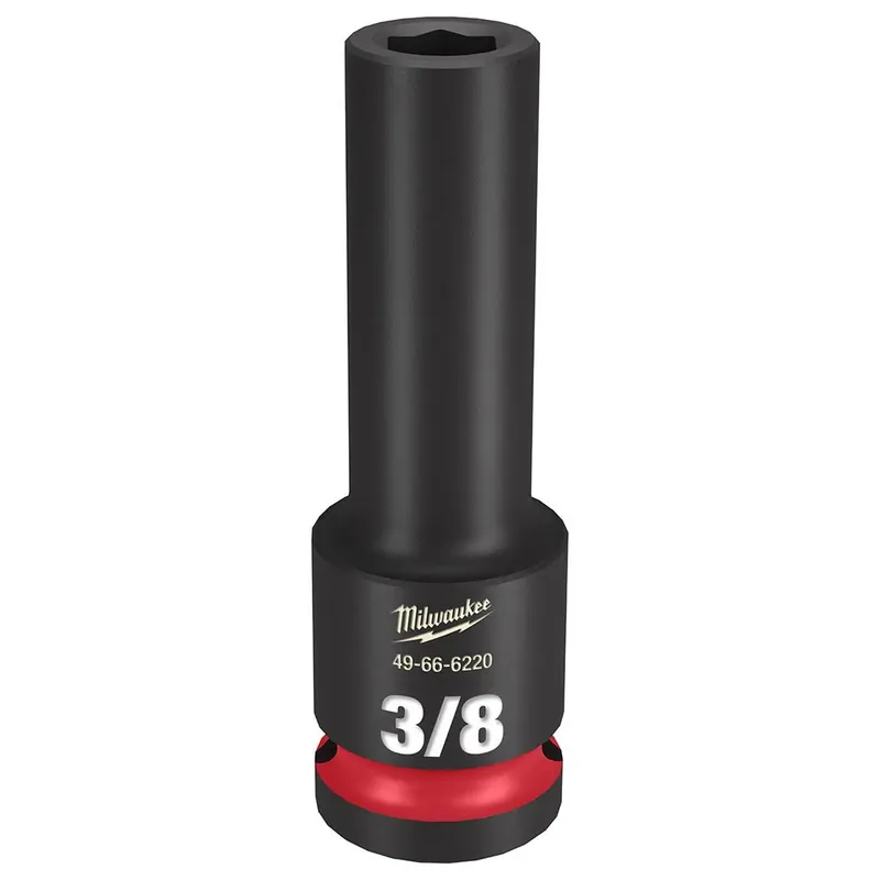 Authentic Milwaukee Shockwave Impact Duty 1/2" Drive 3/8" Deep 6 Point Socket 49-66-6220