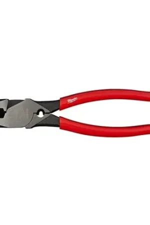 Authentic Milwaukee High Leverage Lineman's Pliers with Crimper 48-22-6500