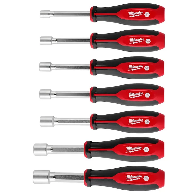 Authentic Milwaukee 7pc SAE HollowCore Nut Driver Set 48-22-2447